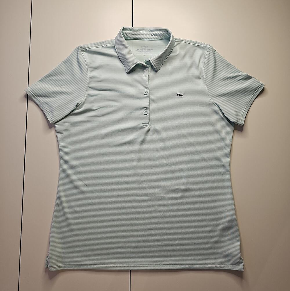 Vineyard Vines Performance Polo Women M Arizona Country Club Golf Striped